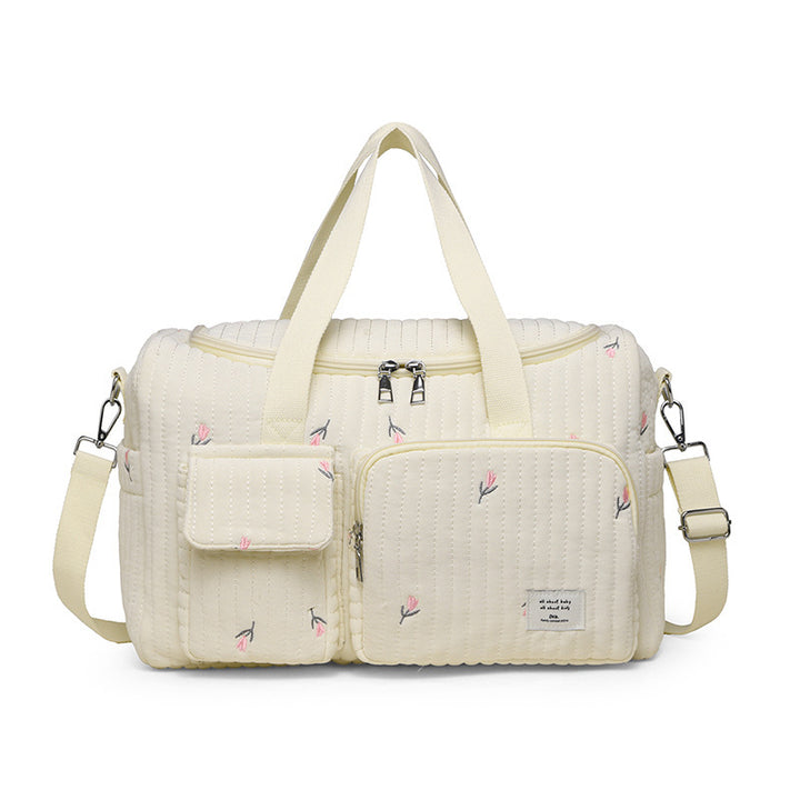 Multi-Pocket Quilted Travel Duffel Bag Stornfield