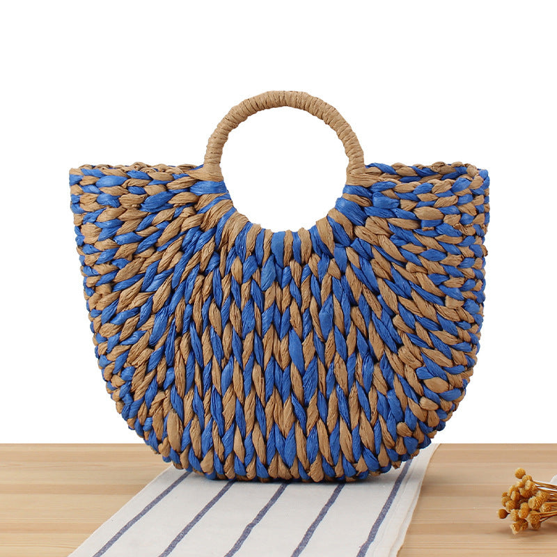 Wicker bag in modern design with artistic weaving Stornfield