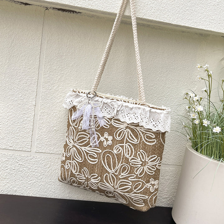 Elegant and Lightweight Handbag with Lace Edge Stornfield