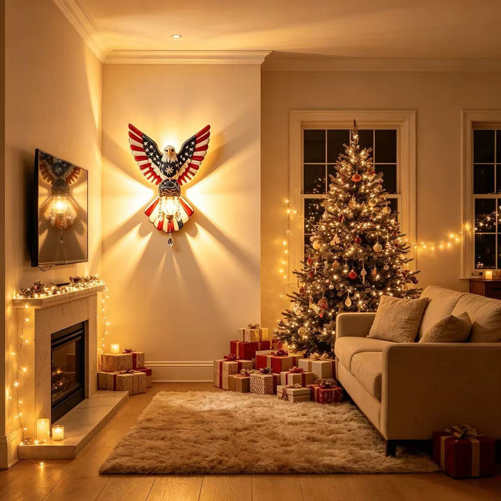 Decorative wall lamp in eagle design Stornfield