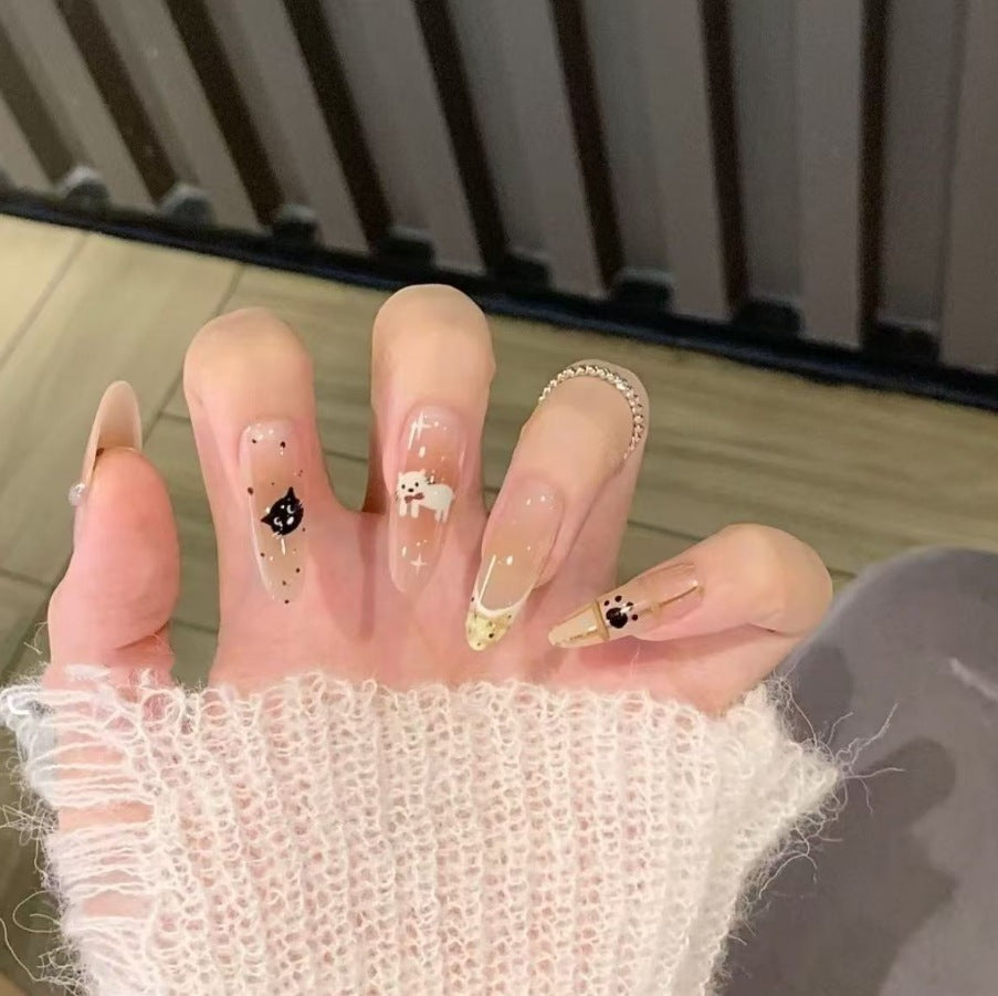 Artistic Cat and Dog Themed Nail Art Extensions Stornfield