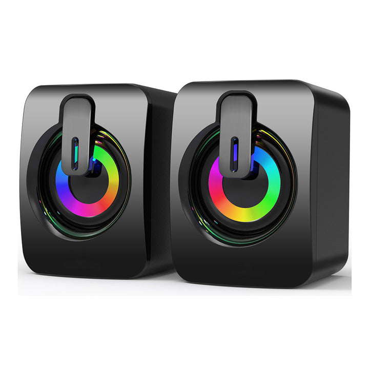 Bluetooth Desktop Speakers with Dynamic RGB Lighting Effects Stornfield
