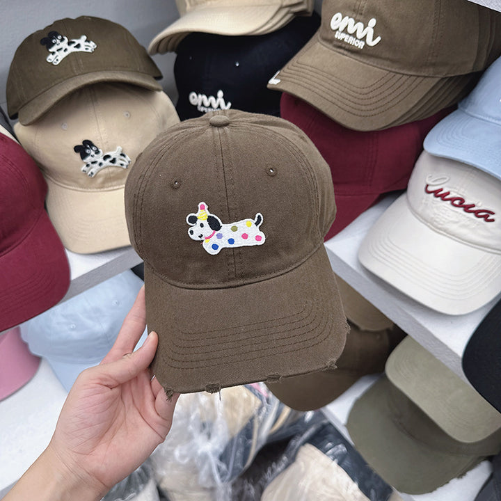 Women's Cute Embroidered Dog-Themed Baseball Cap Stornfield