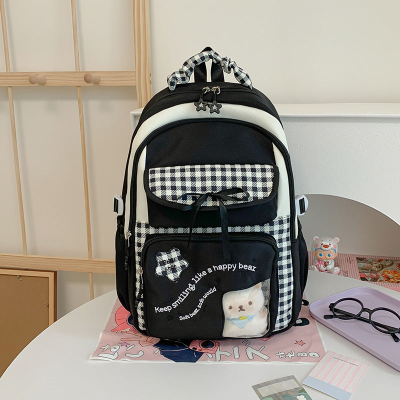 Playful Patterned School Backpack Stornfield