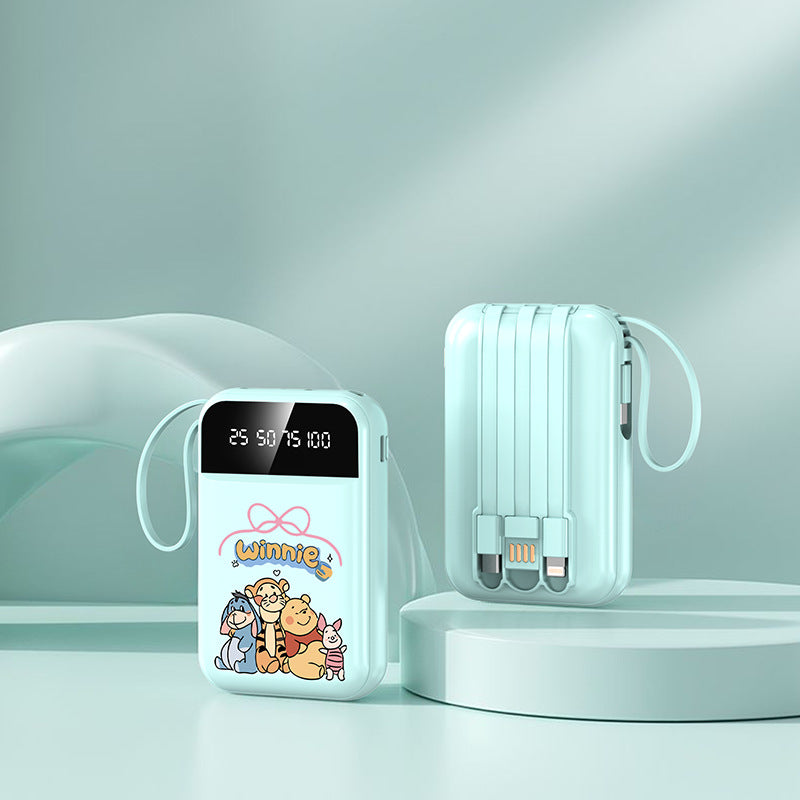 Portable power bank with LED display and integrated cable by Stornfield