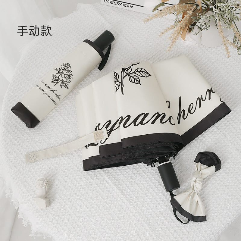 Ladies Foldable Windproof Umbrella with Floral Design Stornfield