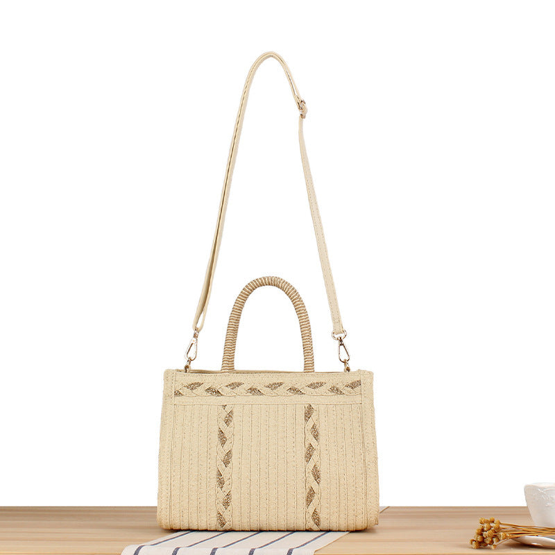 Stylish handbag with artistic ribbed design Stornfield