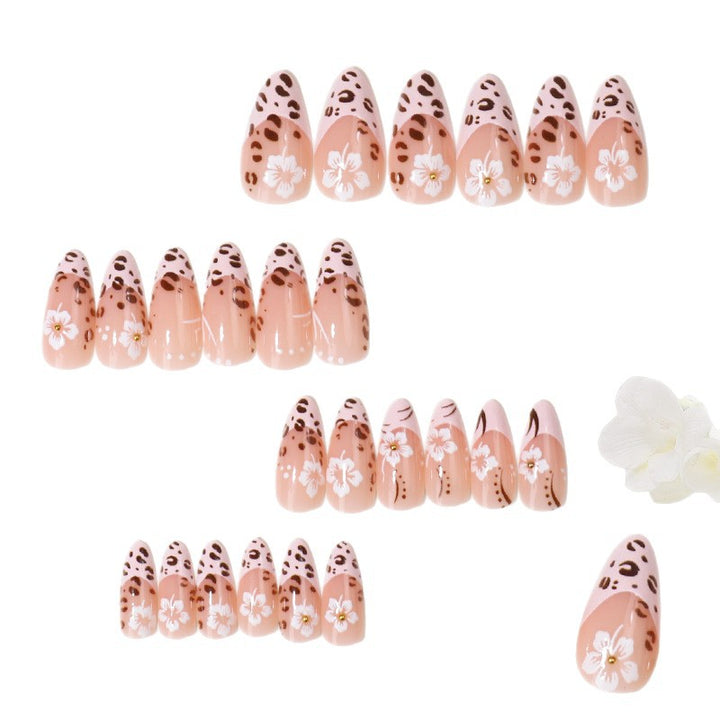 Floral Design Press-On Nail Tips Stornfield
