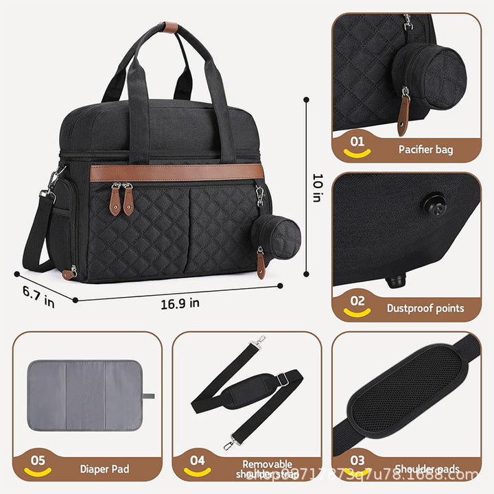 Multifunctional Nursing Bag with Insulated Interior Stornfield