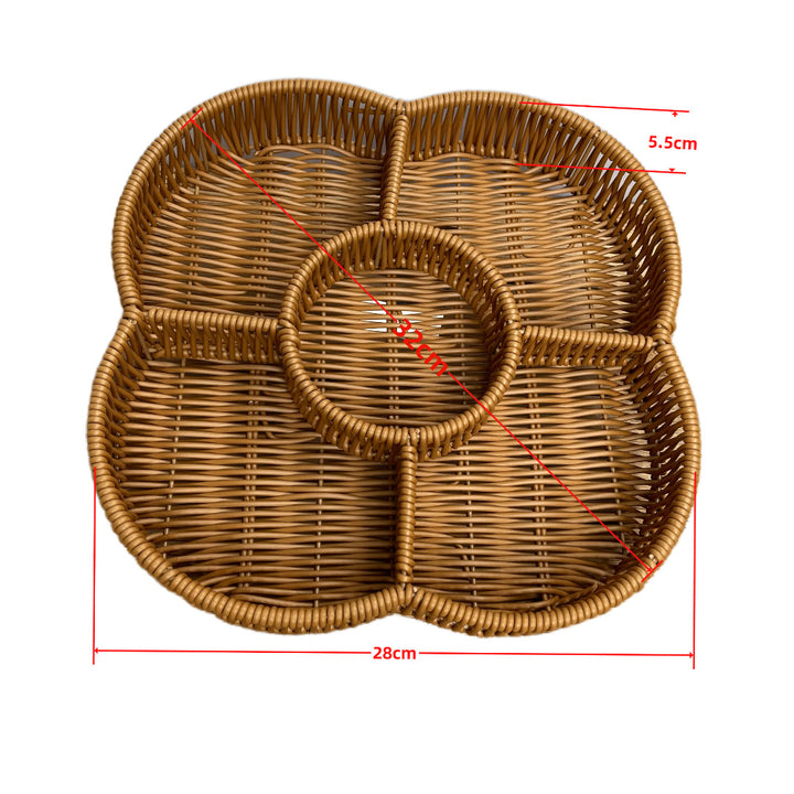 Women’s beef serving basket with four compartments Stornfield