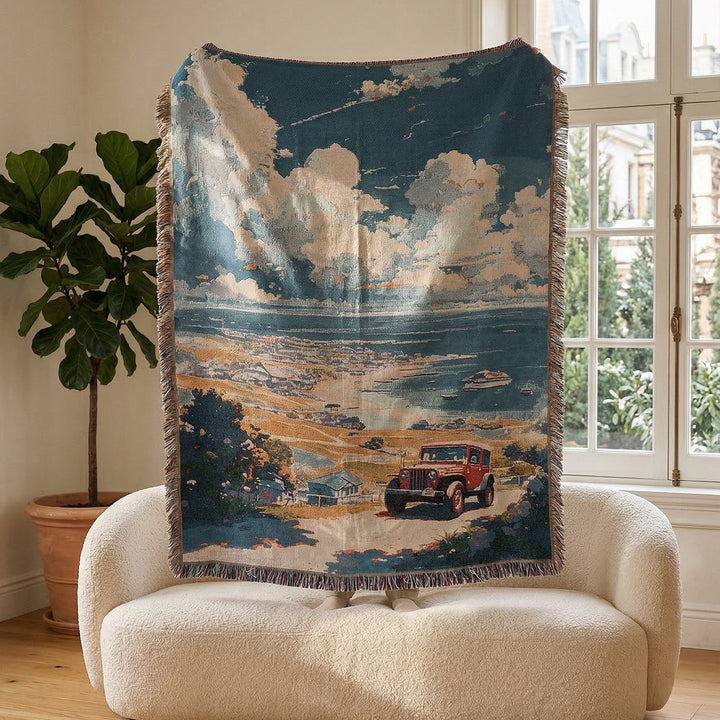 Artistic Landscape Throw Blanket