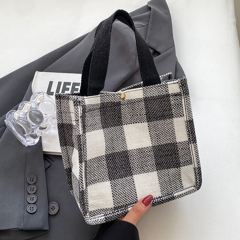 Plaid Tote