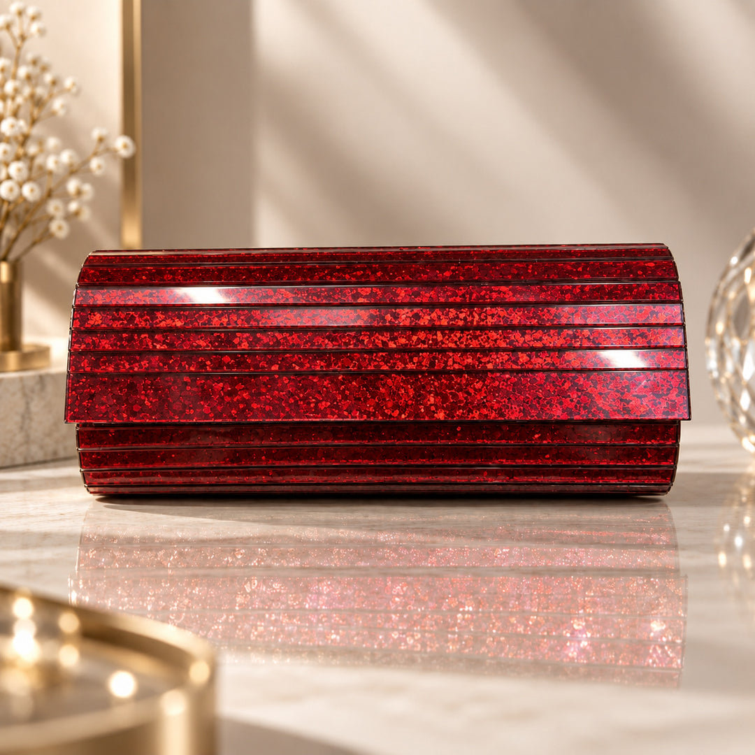 Glamorous Glitter Twist Clutch