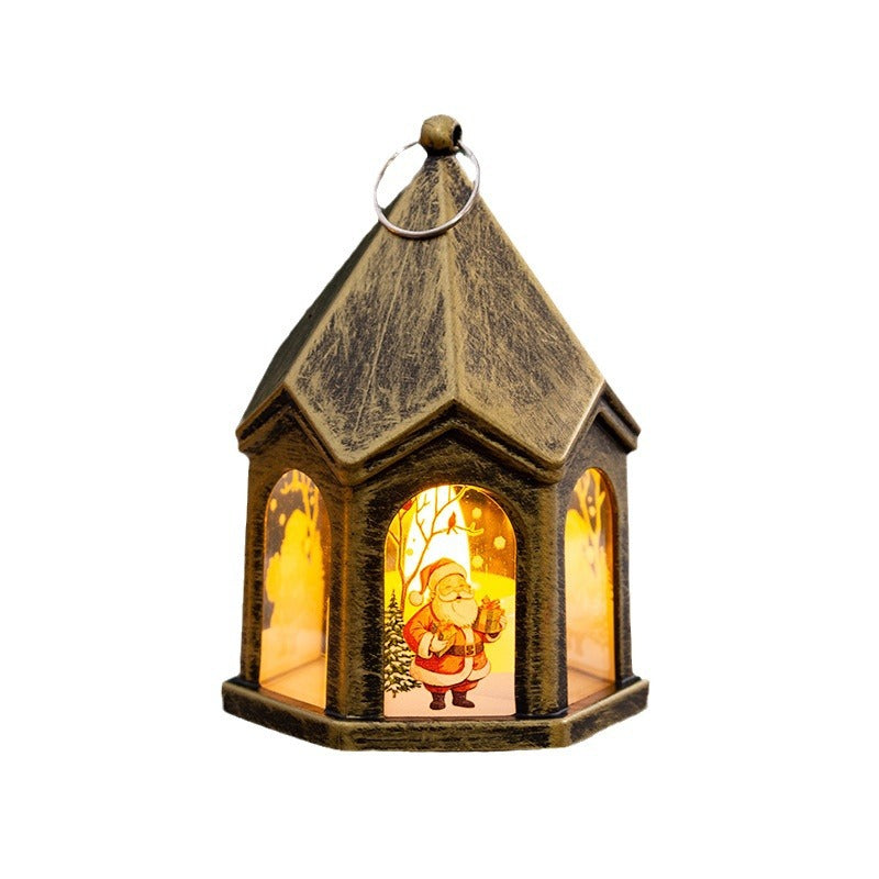 LED Christmas lantern with nostalgic design