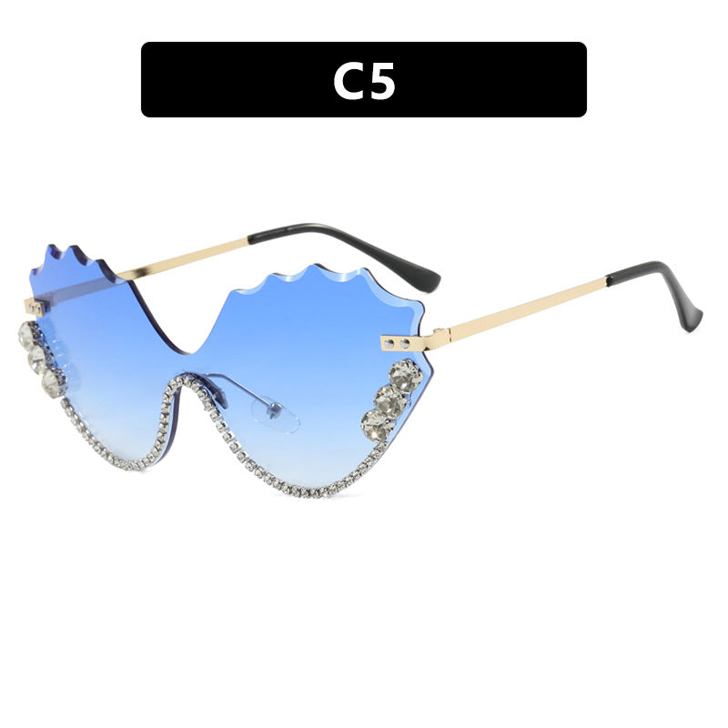 Women's extravagant sunglasses with sparkling accent and unique design Stornfield