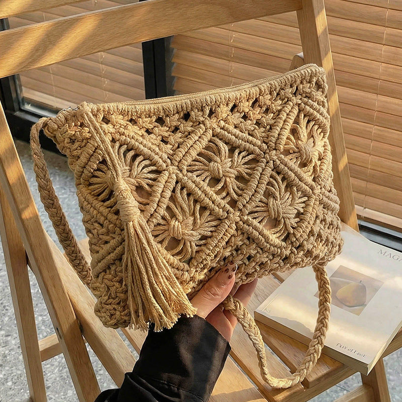 Bohemian Macrame Clutch Bag