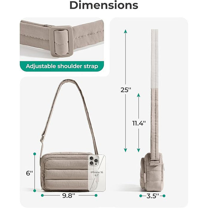 Fashionable crossbody bag with multiple compartments Stornfield