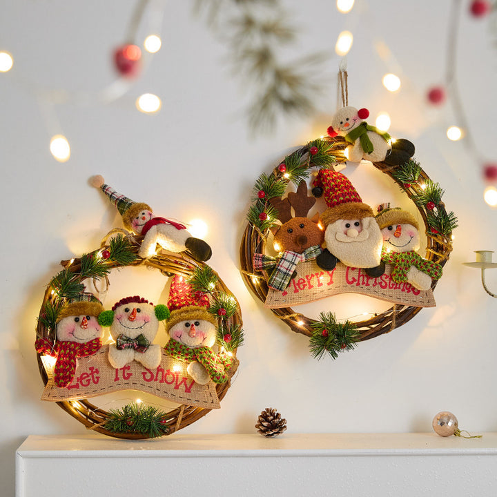 Christmas wreath with lights Stornfield