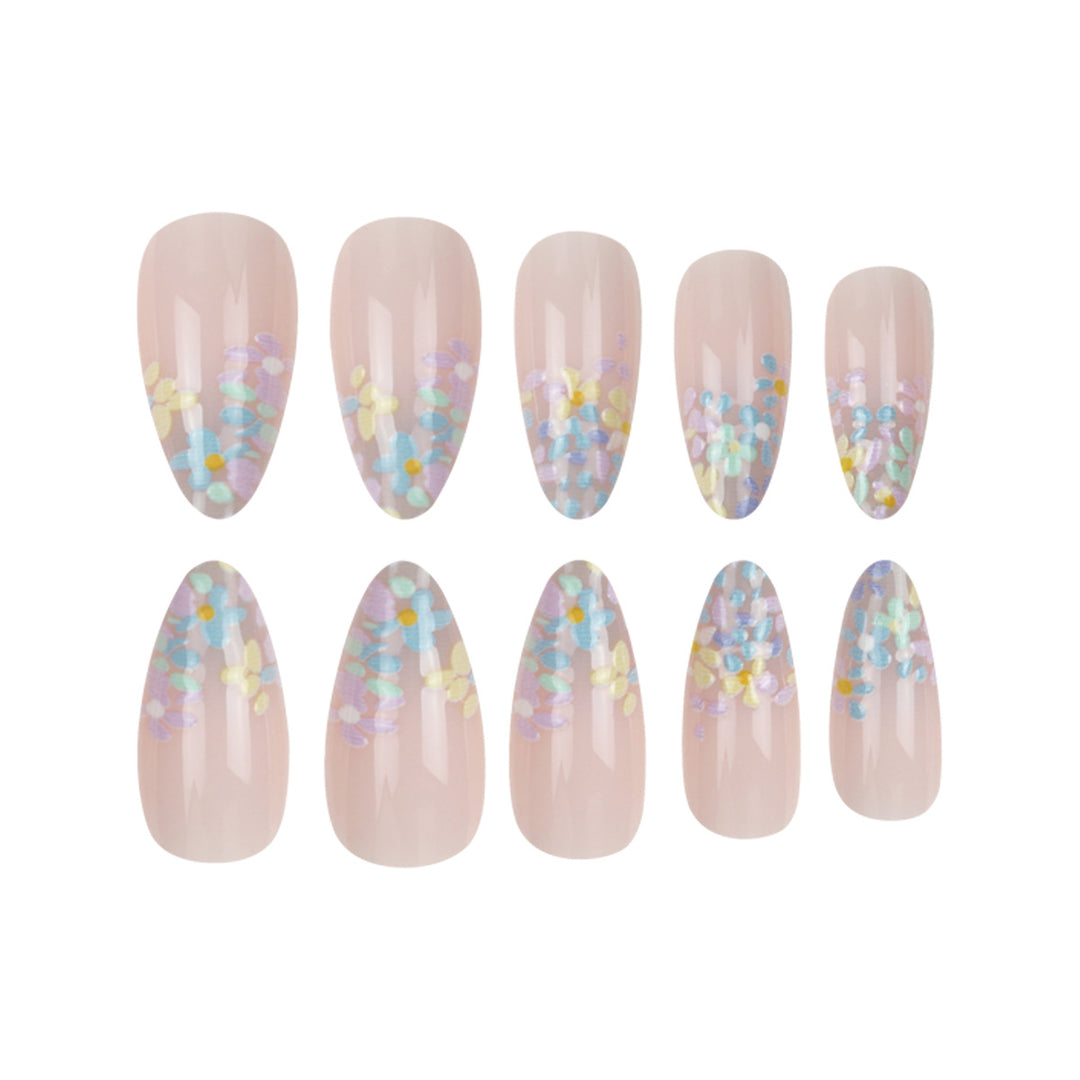 Floral Accented Press-On Nail Set Stornfield