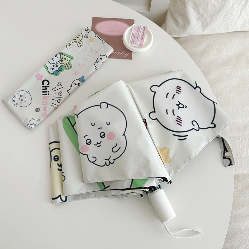 Women's Foldable Umbrella with Cute Cartoon Designs Stornfield