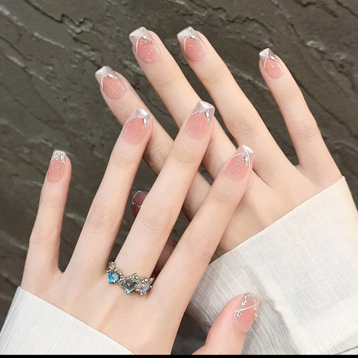 Artificial Nail Set with Glitter Accents Stornfield