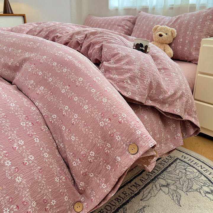 Floral Patterned Duvet Cover Set