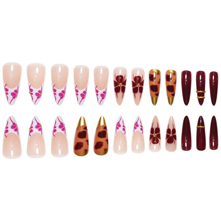 Artistic Long Stiletto Press-On Nail Extensions Stornfield