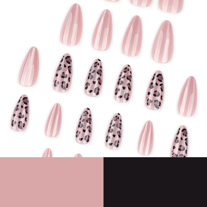 Elegant Stiletto Nail Extensions with Leopard Print Stornfield