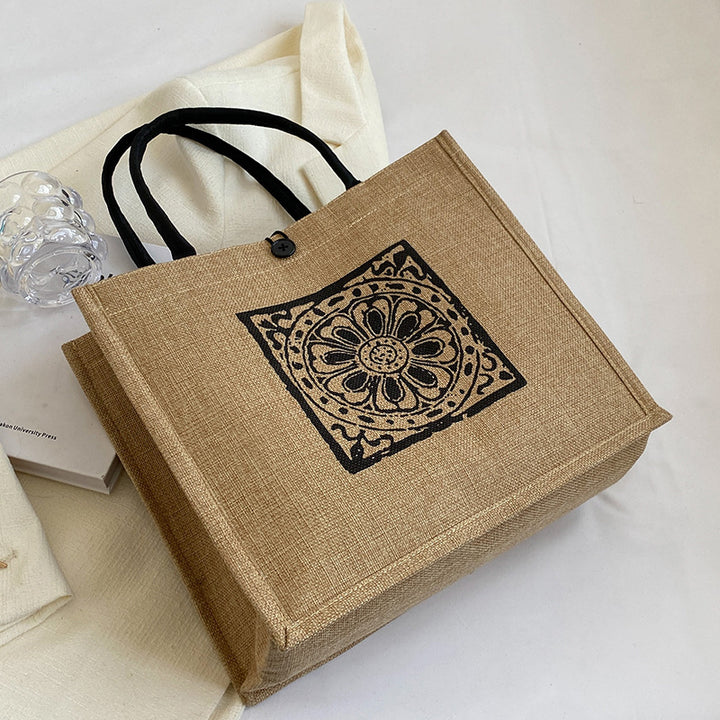 Elegantly Designed Linen Tote Bag