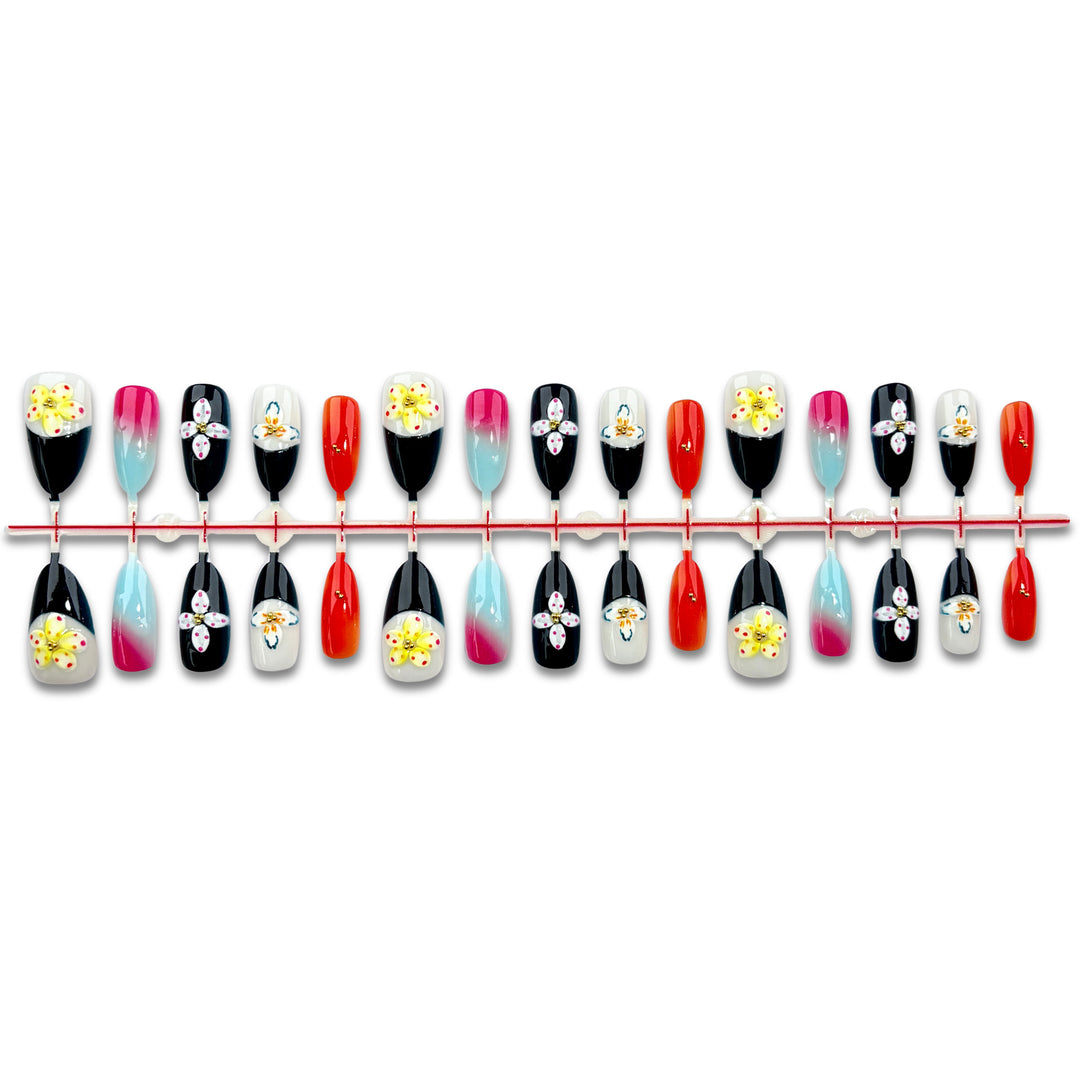 Artistic Floral Nail Decoration Kit