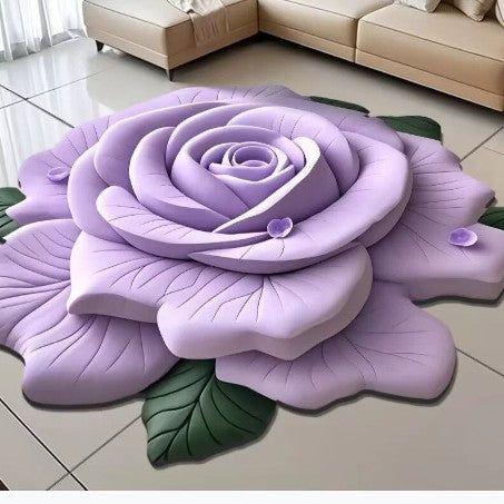 Floral-Themed 3D Area Rug Stornfield