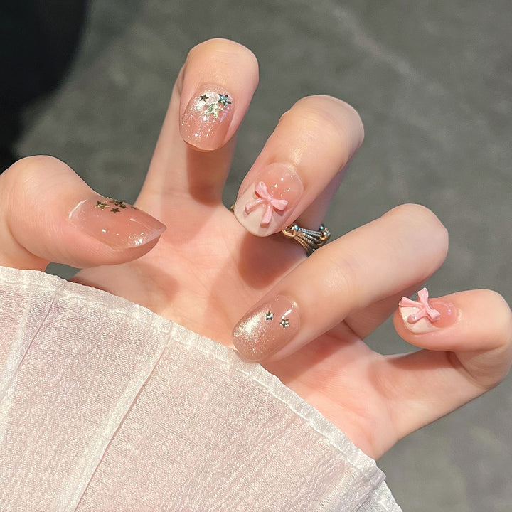 Decorative Press-On Nail Art with Floral Designs Stornfield