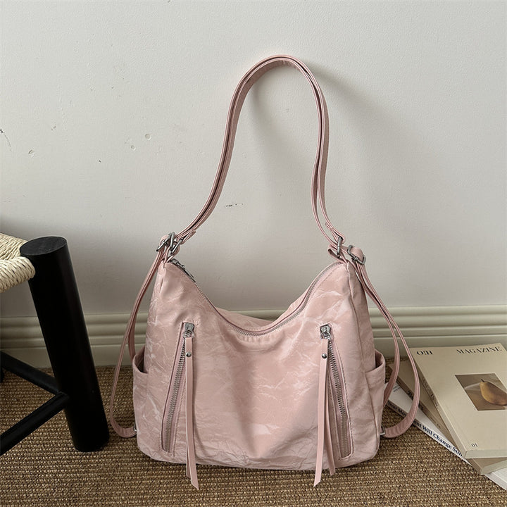 Versatile Textured Hobo Bag