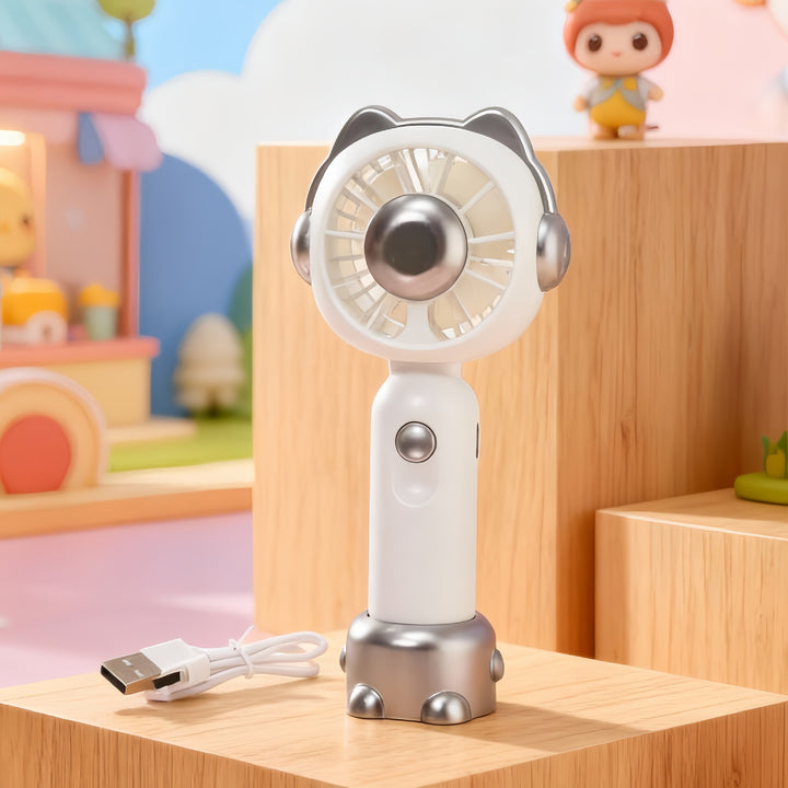 Women Portable Table Fan in Playful Bear Design Stornfield