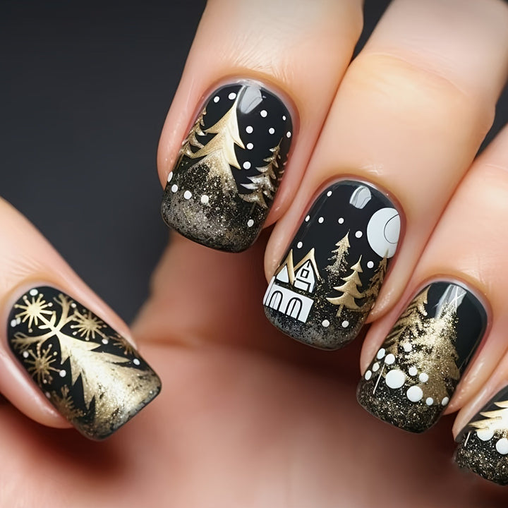 Elegant Winter Nail Art Stornfield