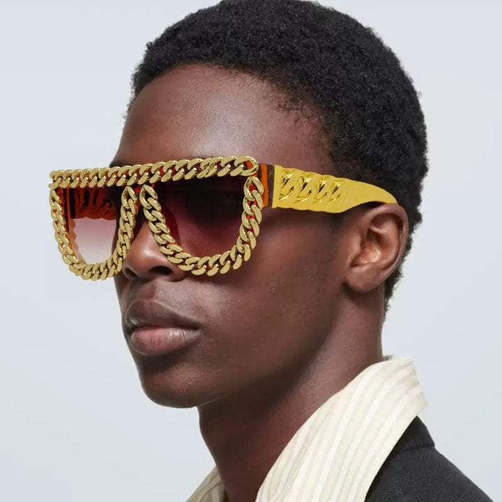 Women's sunglasses with eye-catching chain frame Stornfield