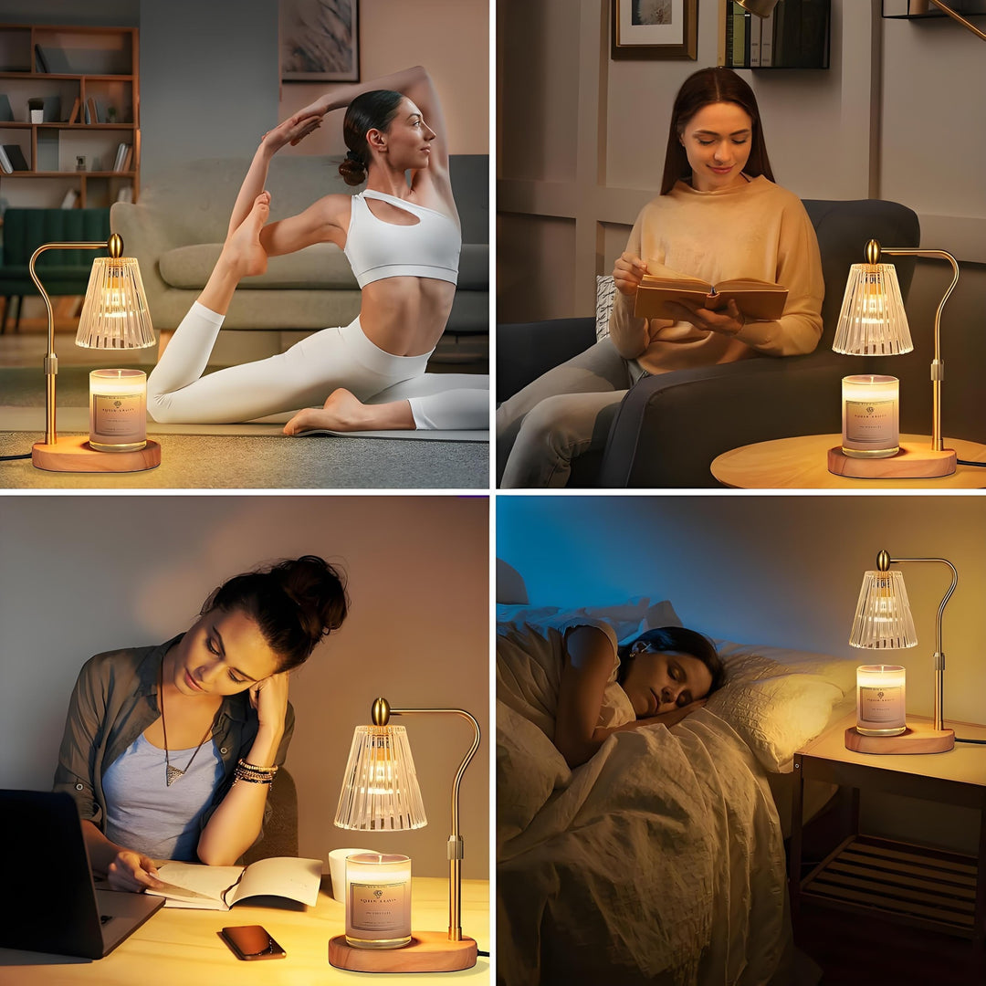 Vintage-Inspired Glass Table Lamp