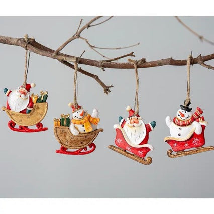 Decorative Santa Claus Sleigh Decoration Stornfield