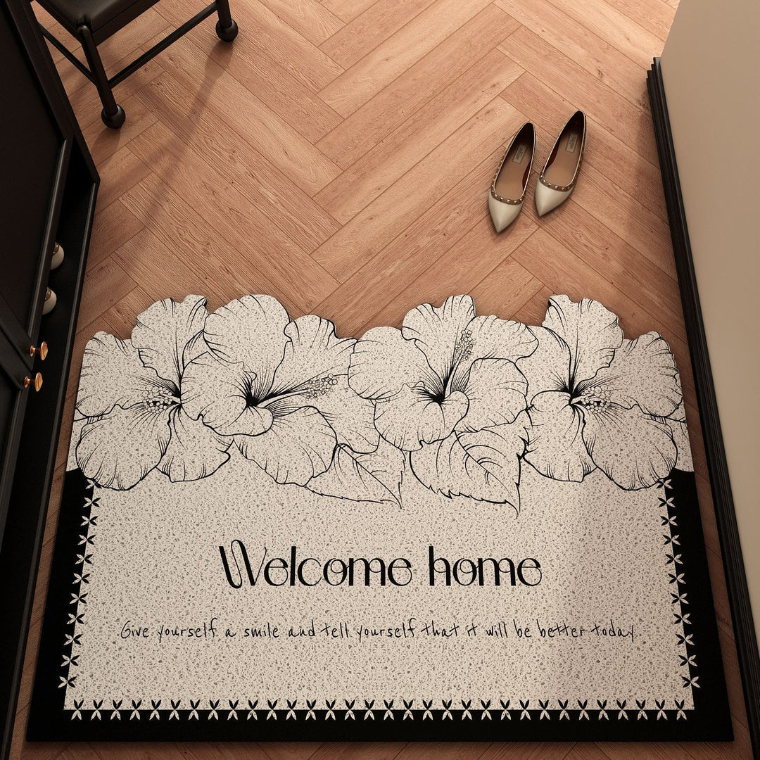 Floral-Themed Welcome Mat Stornfield