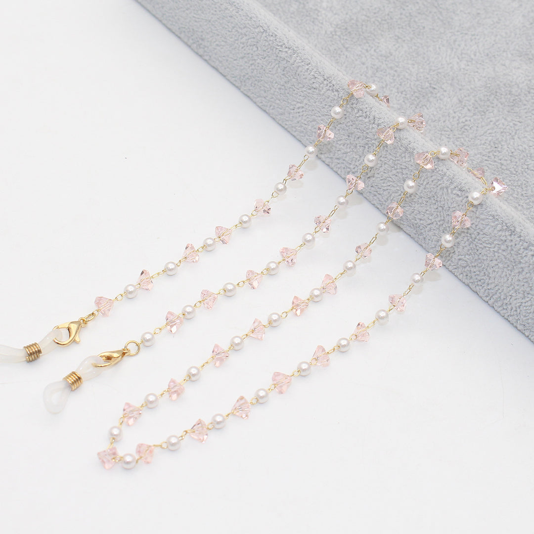 Stylish Pearl and Crystal Eyewear Chain Stornfield