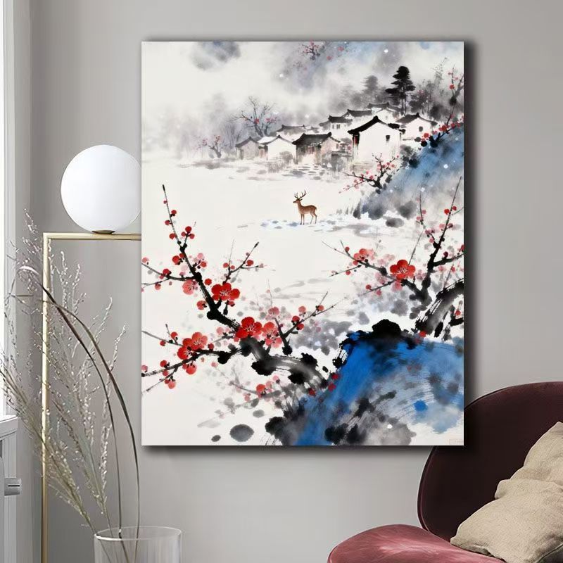 Nature Scene Watercolor Canvas Art Stornfield