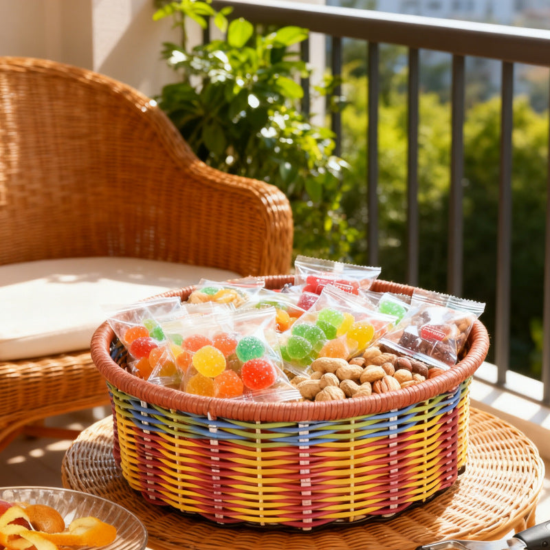 Decorative Round Storage Basket Stornfield