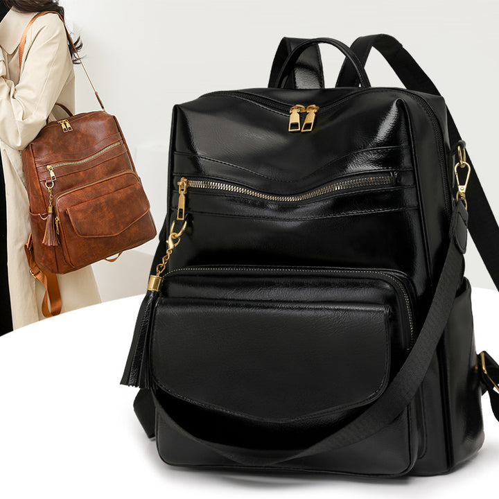 Multifunctional Stylish Leather Backpack Stornfield