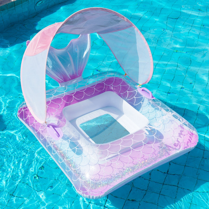 Inflatable Pool Lounger with Sun Canopy Stornfield