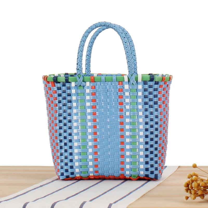 Colorful Woven Beach and Shopping Bag Stornfield