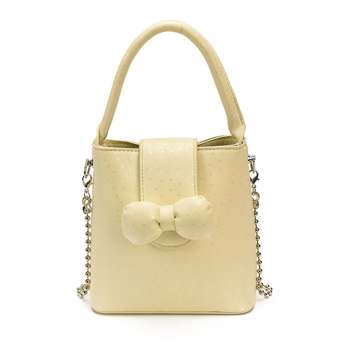 Bow-Embellished Mini Handbag