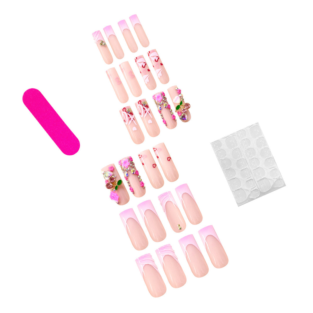 Artistic 3D nail art with glitter details Stornfield