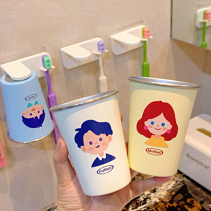 Wall-mounted toothbrush holder with playful design Stornfield