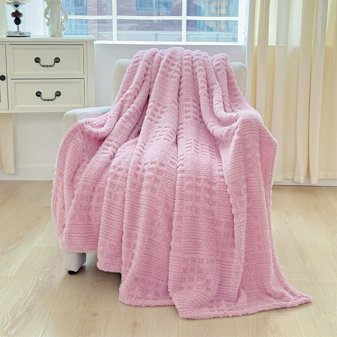 Plush Textured Throw Blanket Stornfield