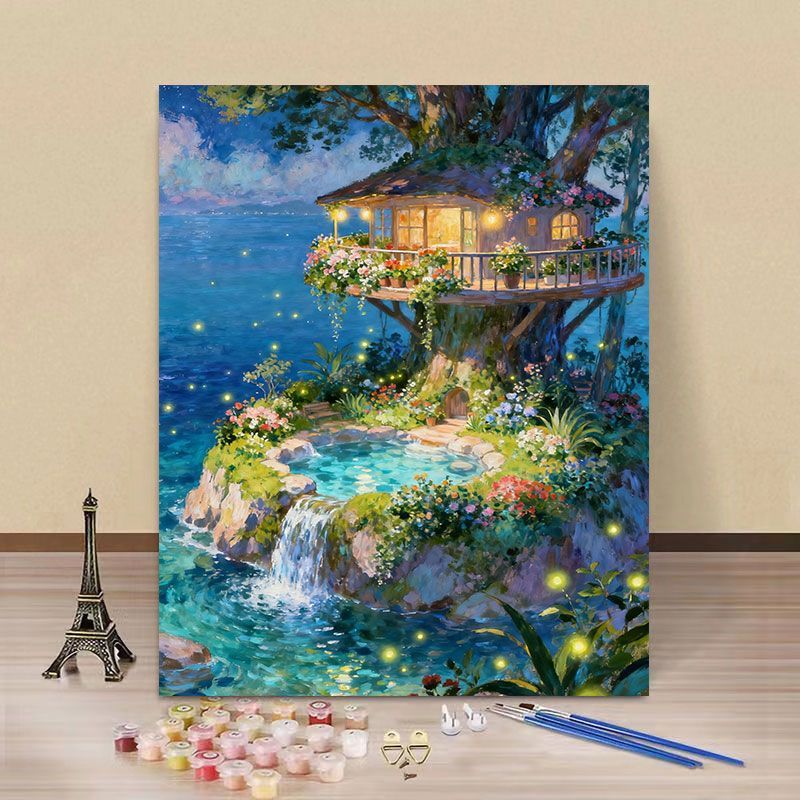 Dreamy Fantasy Landscape Paint by Numbers Kit Stornfield